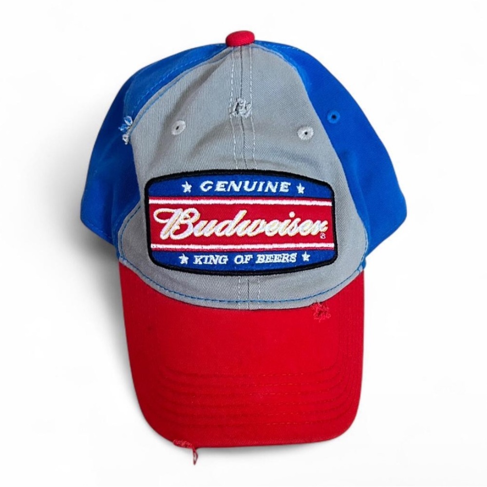 Budweiser red and blue “King of Beers” SnapBack Hat One size fits most
